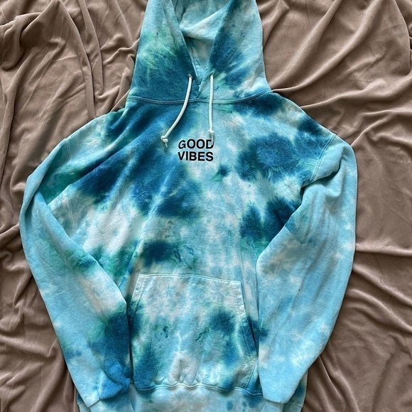UNISEX Artist Union “Good Vibes” 😎 Tie Dye Hoodie - Picture 5 of 5